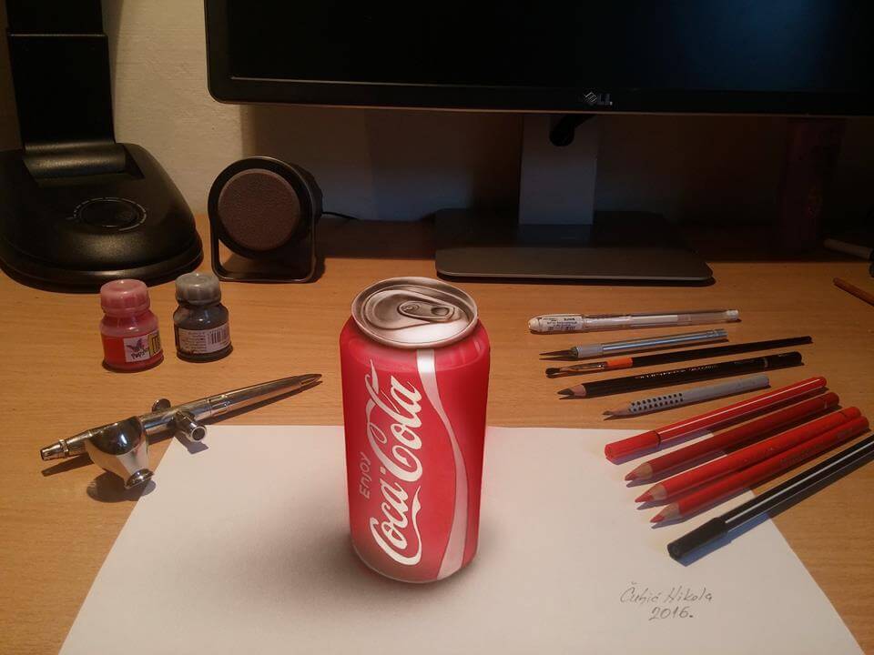 This Artist Uses 3D Realistic Drawings to Confuse His Friends